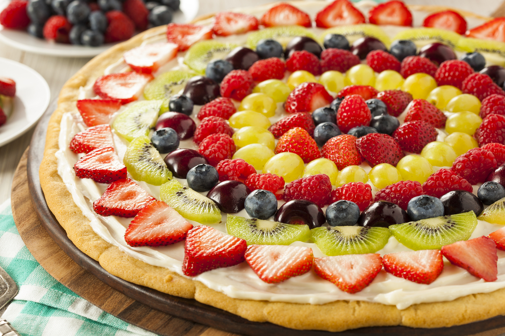 Dessert Pizza with Berries