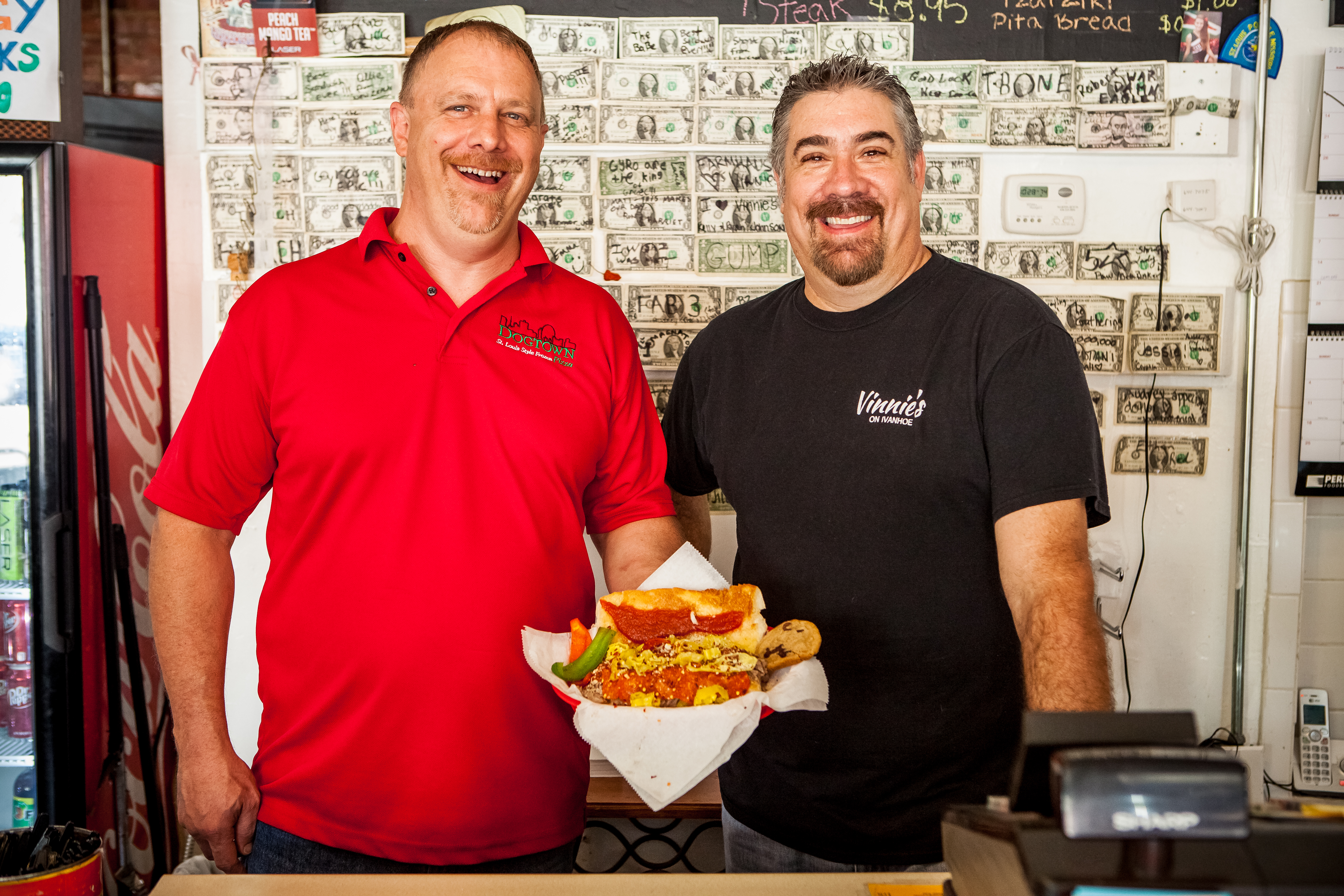 Rick Schaper of Dogtown Pizza with Matt Mulholland of Vinnie's Italian Beef & Gyros