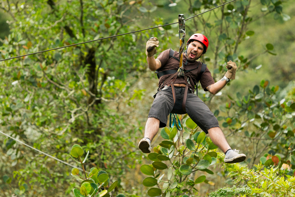 ziplining